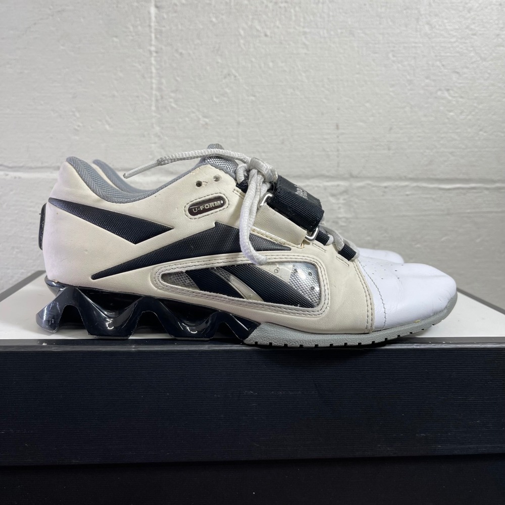 Reebok CrossFit U-Form J85209 White‎ Black Weightlifting Shoes Women's 7 US
